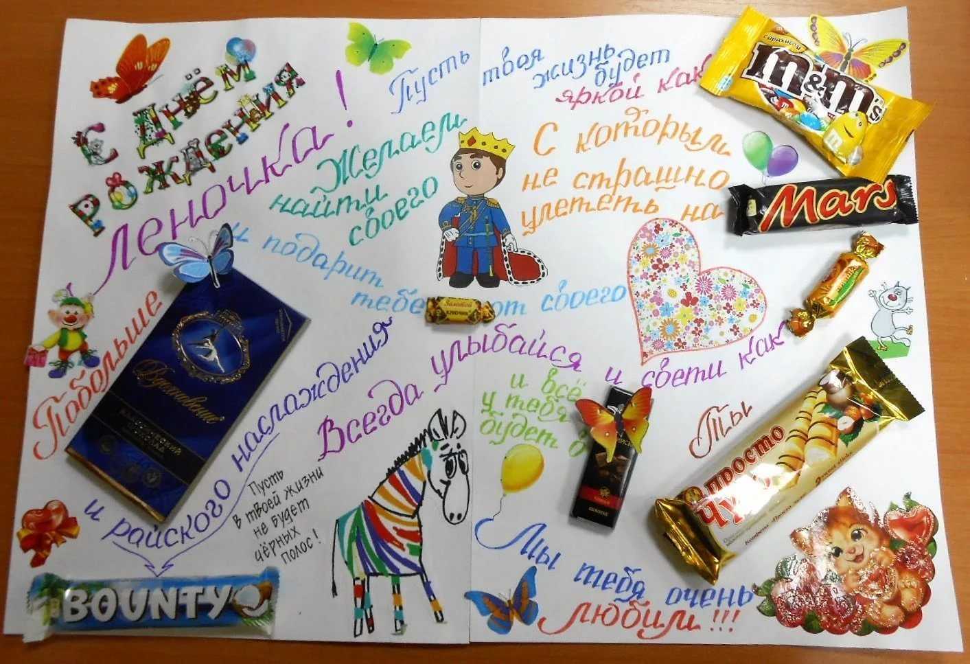 Плакаты на день рождения своими руками – просто и интересно