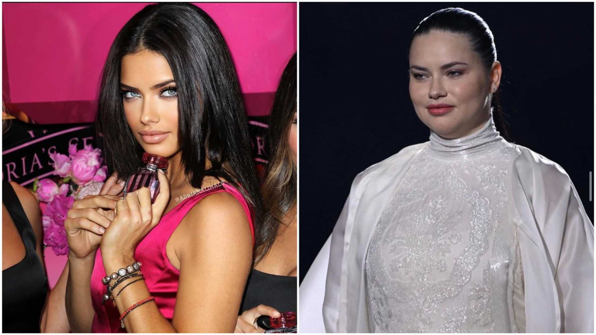 Adriana lima showcases her baby bump on the runway for alexander wang in la