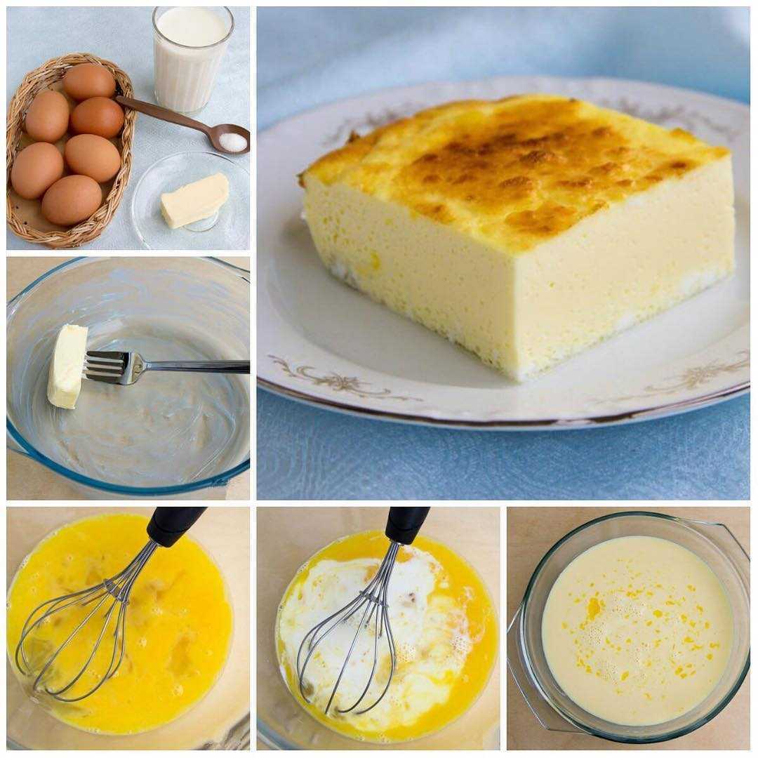 Пышный омлет - рецепт с молоком и яйцом на сковороде