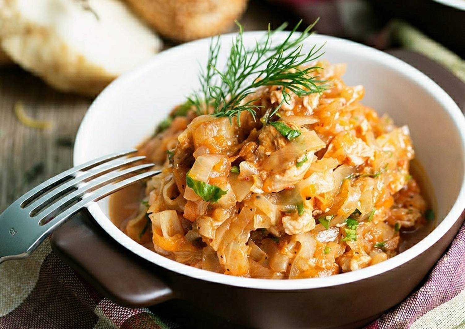 Тушёная капуста «классическая» — очень вкусные рецепты           