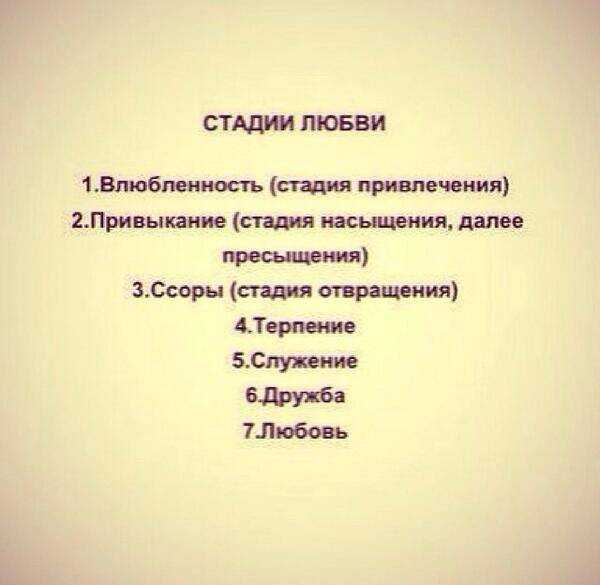 Стадии отношений - женщина без предела