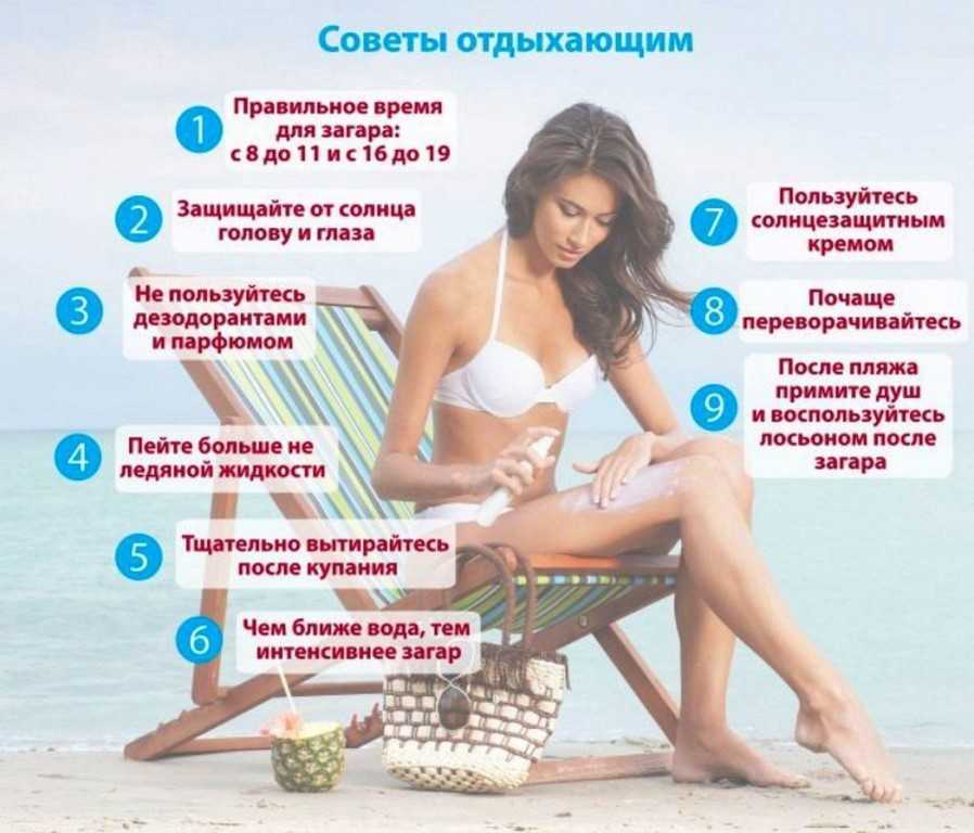 Загар в солярии: подготовка, правила, противопоказания