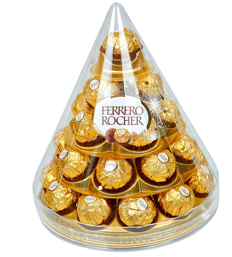 Сколько конфет в коробке ferrero rocher 125 грамм?