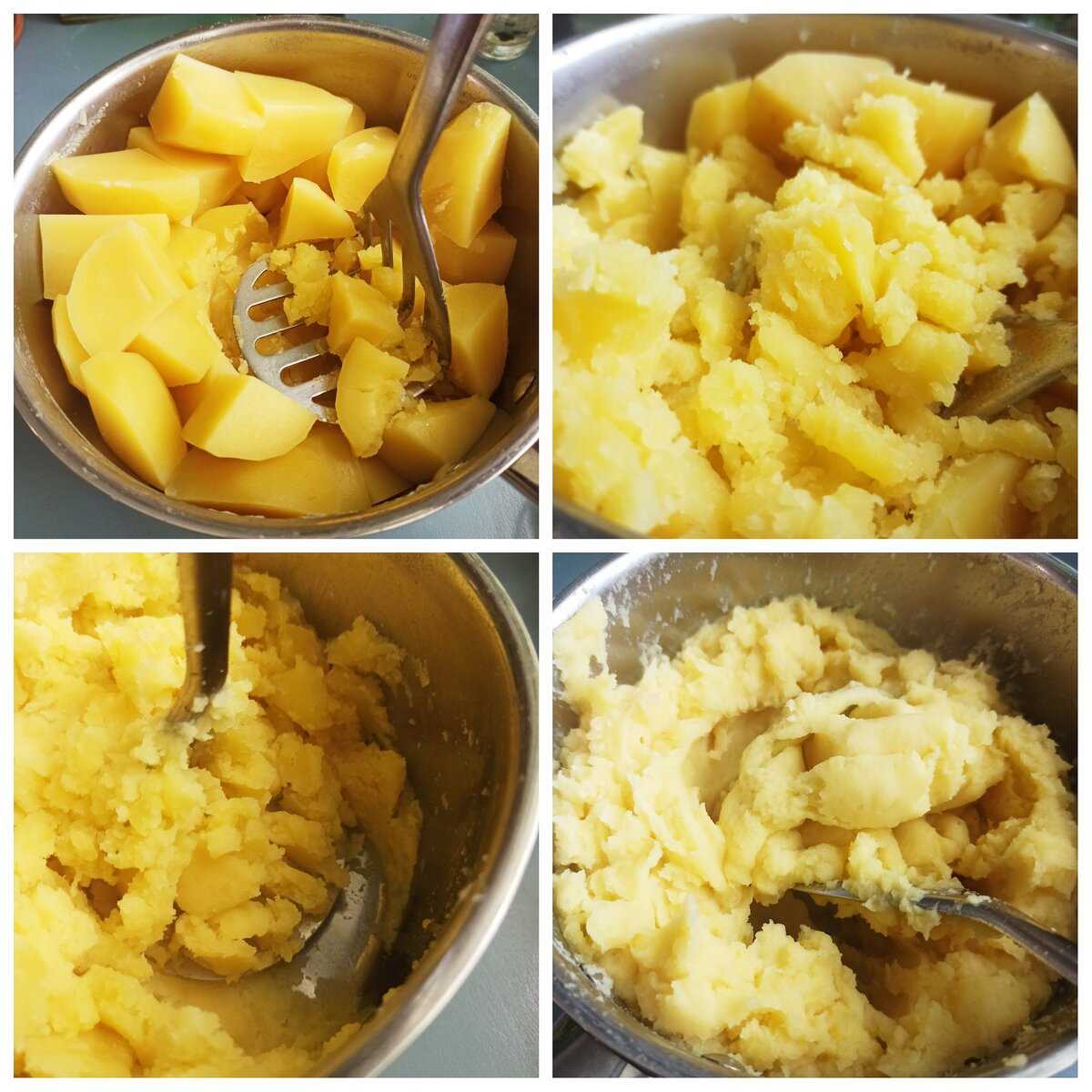 Картофельное пюре — рецепт с молоком и маслом