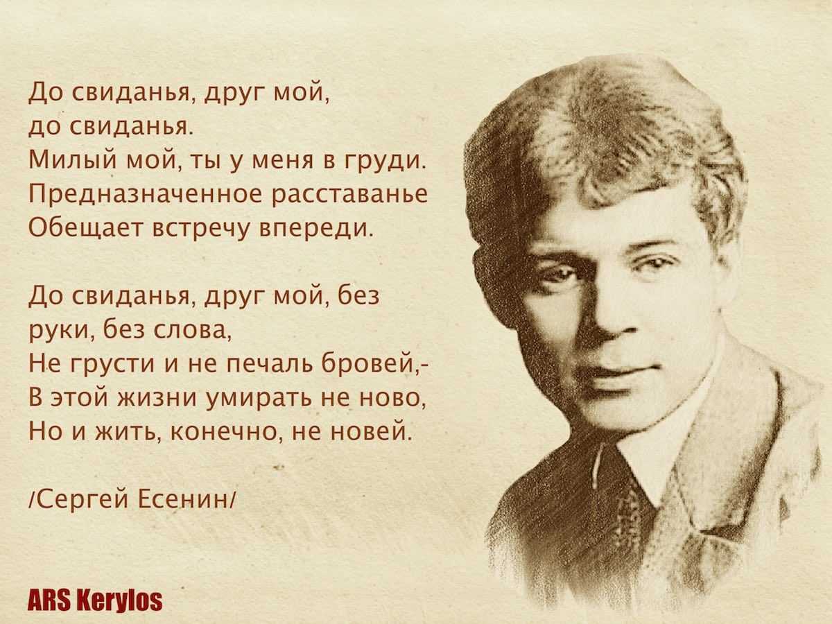 Самые известные стихи есенина: список из 10 популярных произведений