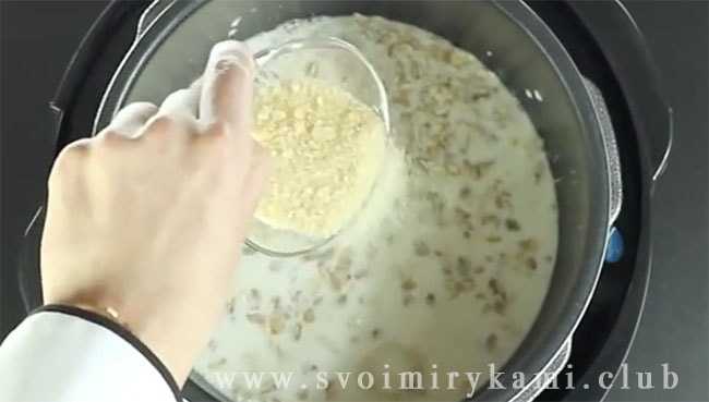 Геркулесовая каша в мультиварке на молоке и на воде - пошаговые рецепты с фото