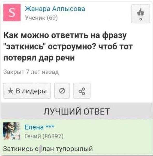 Как ответить на оскорбление смешно и с сарказмом: остроумные фразы - psychbook.ru