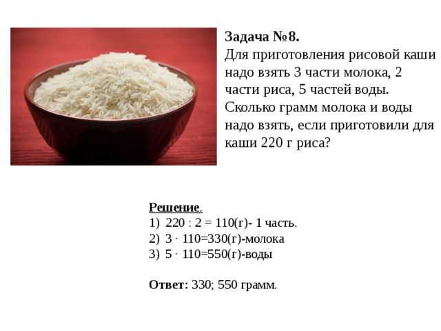 Рис сырой сколько вареного