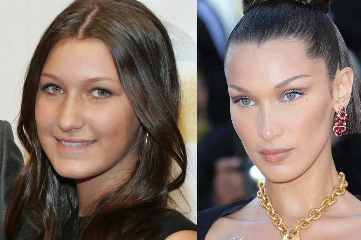 I tried to recreate bella hadid's jawline highlighter method